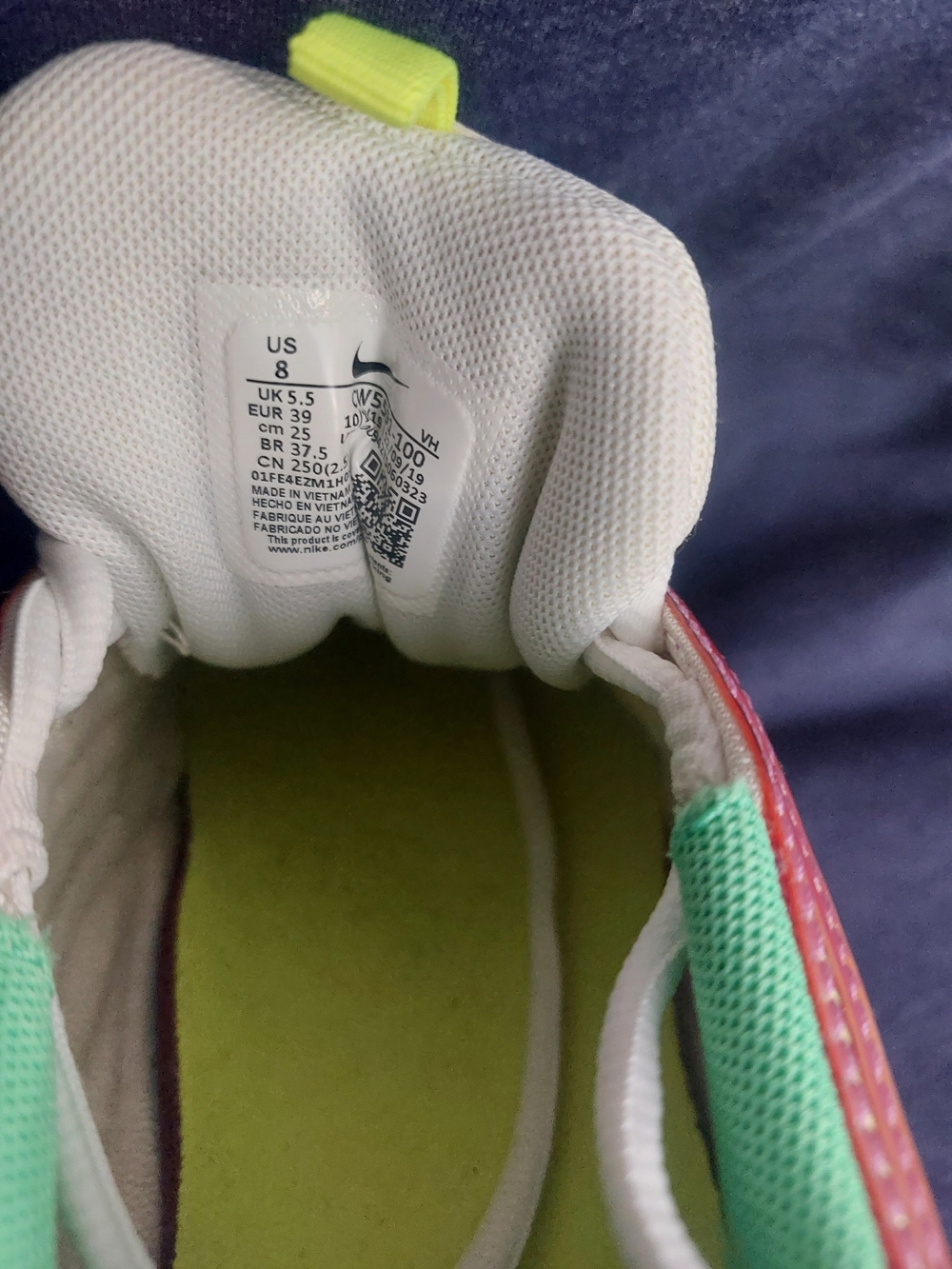 Nike Women’s Air Max 97 — Purple/Pink & Green Metallic Running Shoes Sz 8 - Picture 3 of 16